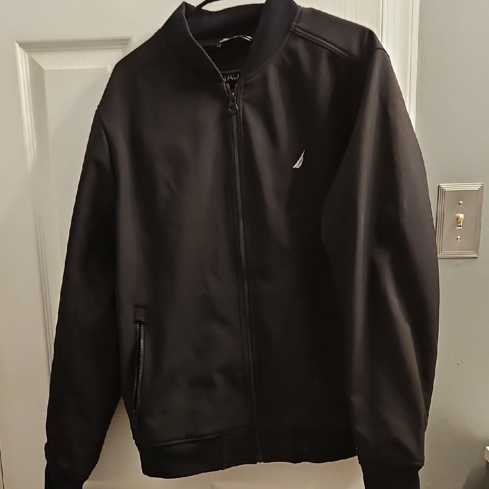 Nautica Men's Black Jacket XL. Wind, Water Resistant